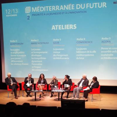 Présentation de SATELIT lors de "Méditéranée du Futur" à Marseille par Nadia YKHLEF 